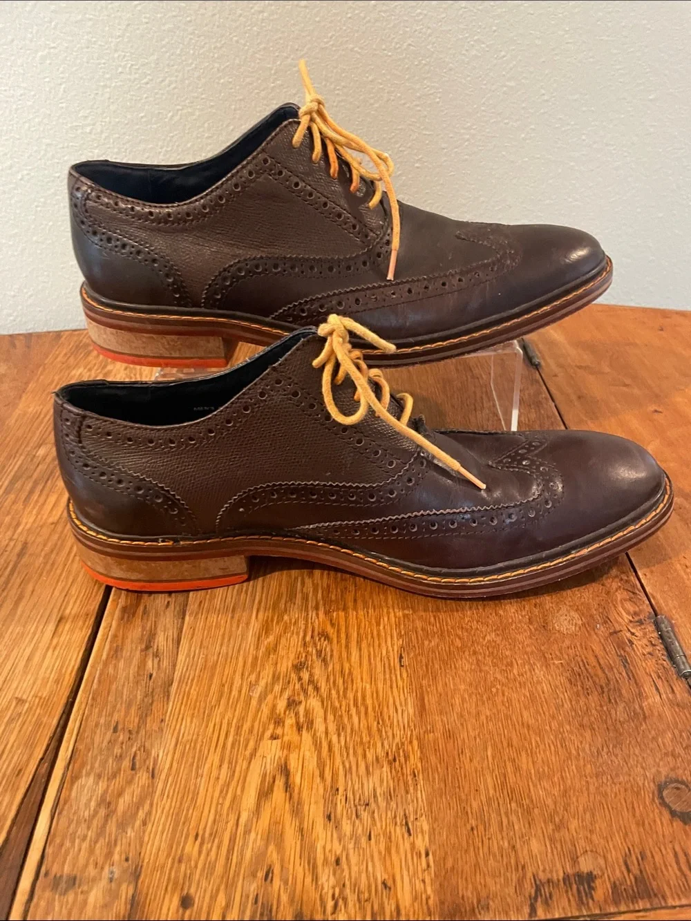 Cole Haan Colton Wingtip Brogue Oxfords — Brown — Size 9